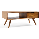 Spinningfield Buxton Mango Wood Coffee Table (ER35) Introduce mid-century modern style into your