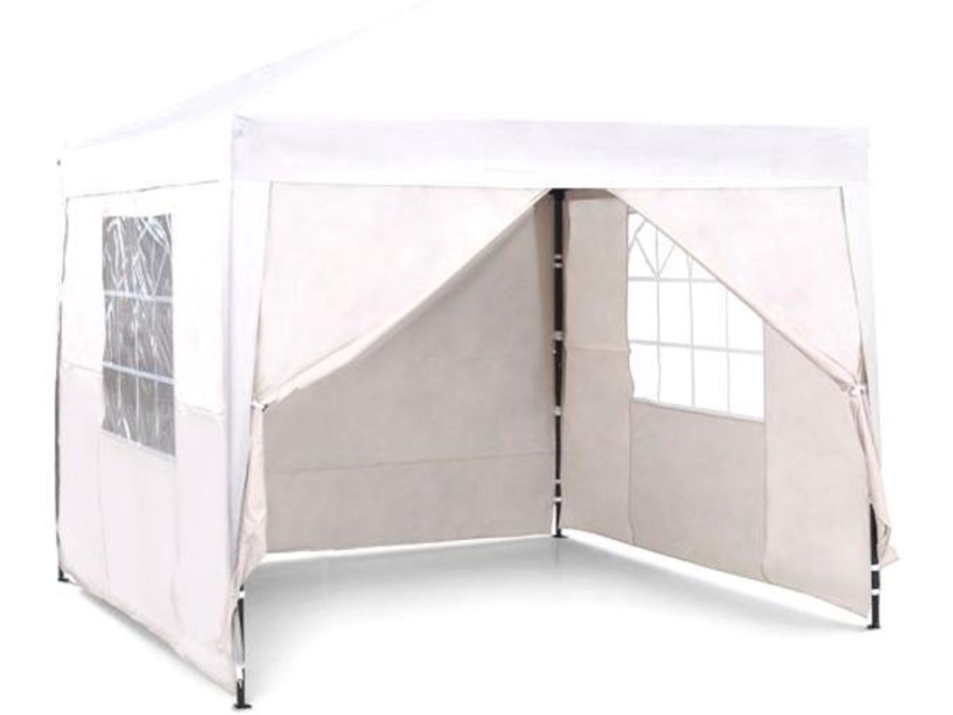 Luxury Pop Up Pavilion 2.5 X 2.5m Ivory (ER35) Luxury pavilion Pop up pavilion set 2.5 x 2.5m