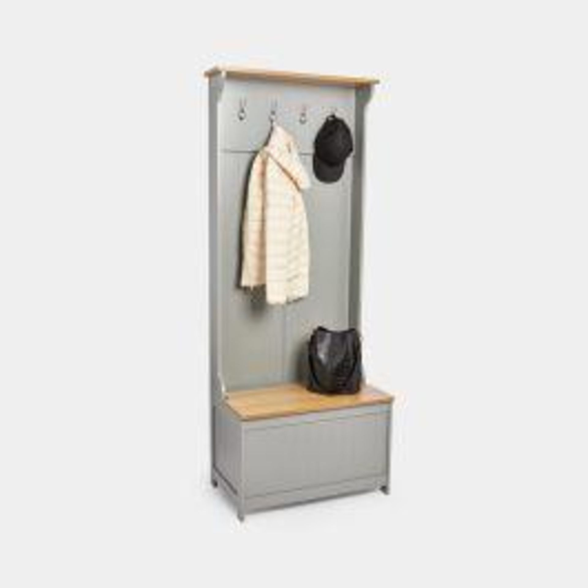 Luxury Grey Coat Rack With Shoe Storage Bench (ER35) Brand: Luxury Specifications: Item Length: 73