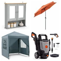 Gazebos, Rattan Furniture, Parasols, Wet and Dry Vacuums, Hand & Power Tools, Furniture, Outdoor Furniture & Much More- Delivery Available!