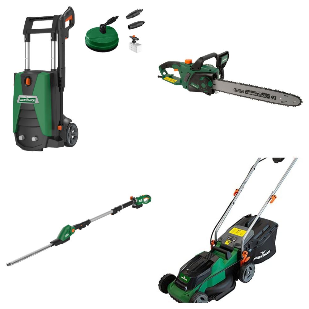 Hawksmoor Power Tools; Chainsaws, Lawnmowers, Pressure Washers, Trimmers, Pole Saws, Grass Strimmers, Vacuum Blowers, Shredders and much more