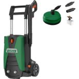 Hawksmoor High Pressure Washer 140bar. - ER32. Compact design with space-saving integrated accessory