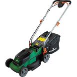 Hawksmoor 36V Hand Propelled 34cm Cordless Lawnmower . - ER32.