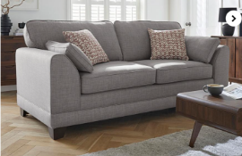 Hilliard 3 Seater Sofa. - R14. RRP £1,095.00. The Hepburn 3 Seater Sofa features a classic, curved