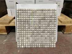 10.2 Square Meters of PORCELANOSA Essential Diamond Silver Wood 305x305mm WALL & FLOOR TILES. RRP £