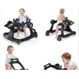 4-IN-1 BABY PUSH WALKER WITH ADJUSTABLE HEIGHT AND SPEED-BLACK - R14.7. This 4-in-1 baby walker