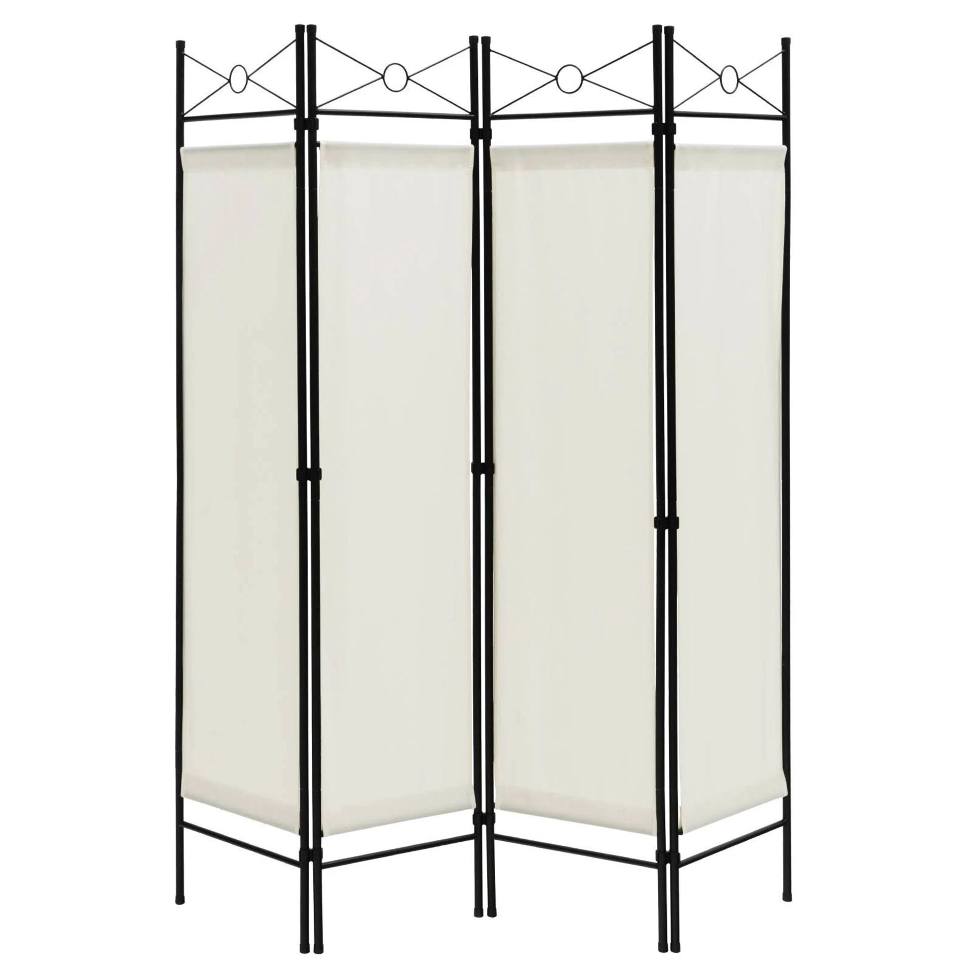 Luxury 6 Feet 4-Panel Folding Freestanding Room Divider. -R14.6. Create a privacy space anytime,