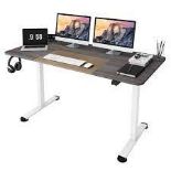 Height Adjustable Home Office Computer Desk. - R13a.6. Ultra-large Desktop: The adjustable