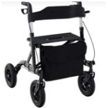 FOLDABLE ROLLING WALKER WITH SEAT-BLACK. - R13a.6.