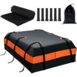 Luxury 595 L Rooftop Cargo Carrier, Waterproof Car Roof Bag for All Vehicles with/Without Rack, Roof