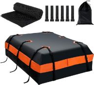 Luxury 595 L Rooftop Cargo Carrier, Waterproof Car Roof Bag for All Vehicles with/Without Rack, Roof