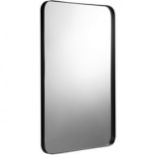 Large Rectangular Wall Mirror with Metal Frame. -R14.7. Suitable for bathrooms, this large