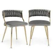 Velvet Dining Chairs Set of 2 with Upholstered Backs. -R14.5. Do you want to find accent chairs to