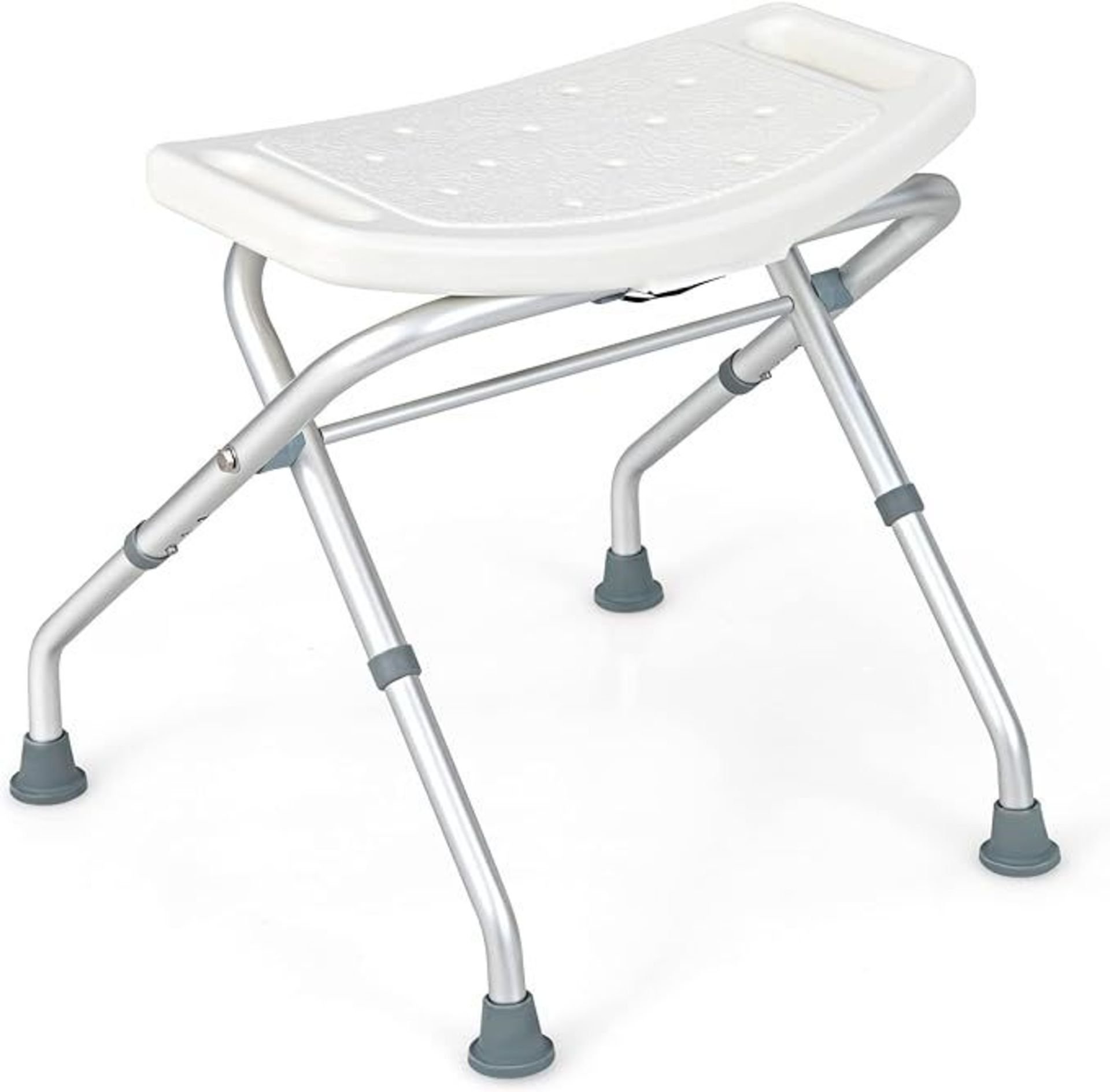 Luxury Shower Chair with Handles, Height Adjustable Bath Tub Shower Stool, Elderly Handicap Disabled