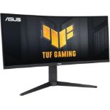ASUS TUF Gaming VG34VQEL1A Curved Gaming Monitor – 34 inch UWQHD (3440 x 1440), 100Hz, Curved