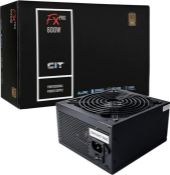 CiT FX Pro 600W Power Supply (No Power Cable inc.), Non Modular, APFC, Japanese Tk Main Capacitor,