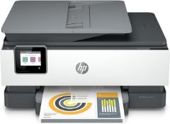 HP OfficeJet 8022e All in One colour printer. - P2. RRP £329.99. FAST PRINT SPEEDS – Print up to