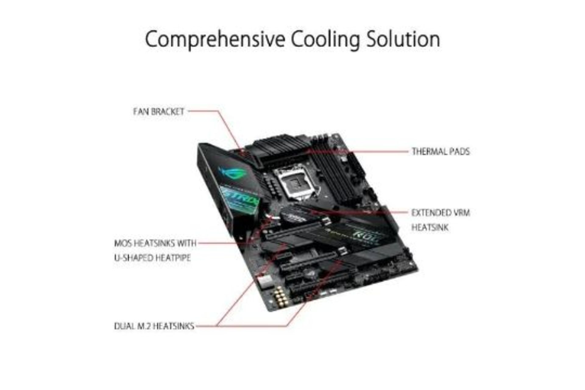 Asus ROG STRIX Z490-F GAMING Motherboard. - P2. RRP £411.99. The ROG Strix Z490-F Gaming motherboard - Image 2 of 2