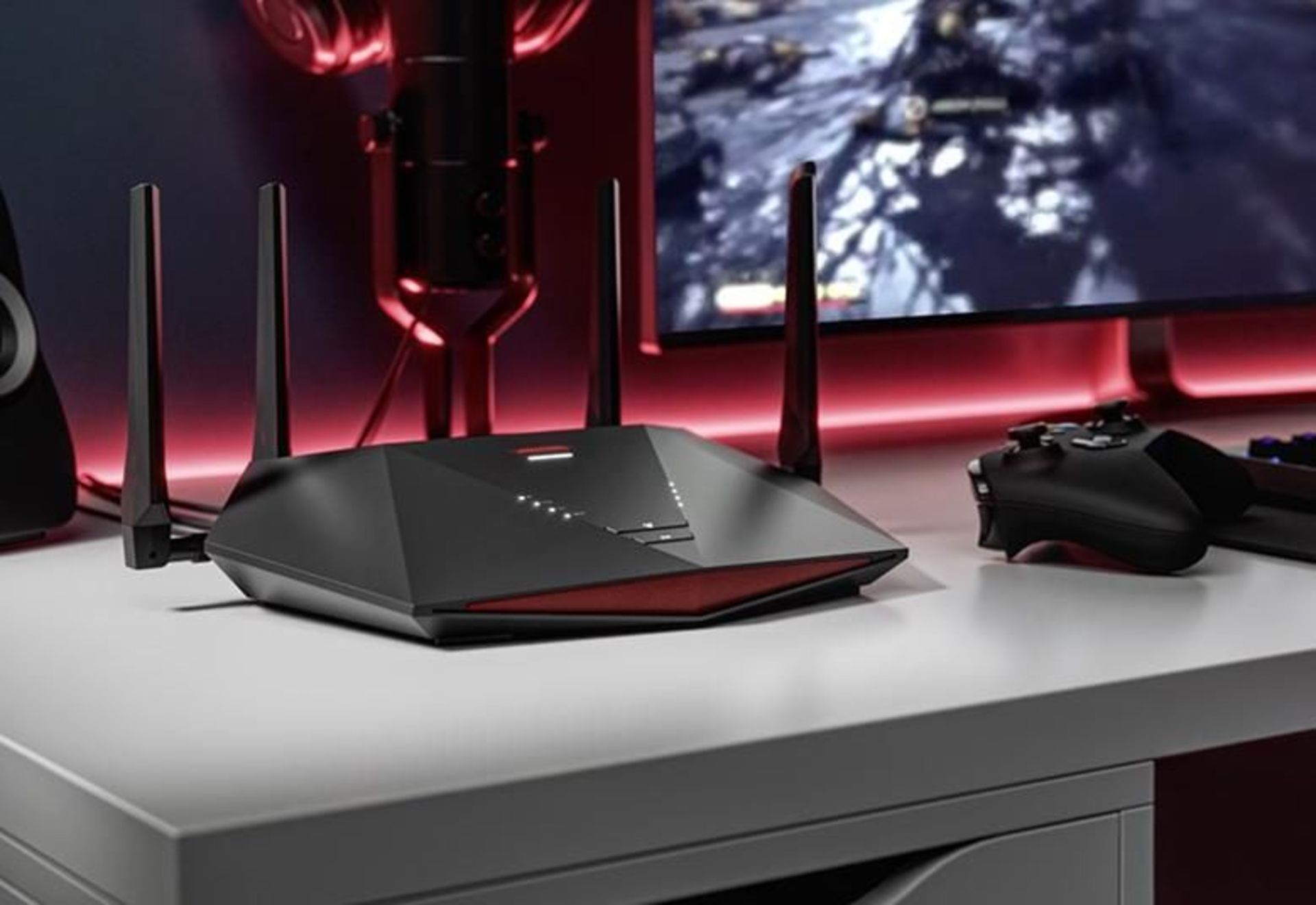 Netgear Nighthawk 6-Stream WiFi 6 5.4Gbps Gaming Router. - P2. RRP £449.99. NETGEAR Armor