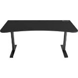 AROZZI Arena Gaming Desk - Pure Black. - P1. RRP £347.00. The Arozzi Arena Gaming Desk has a