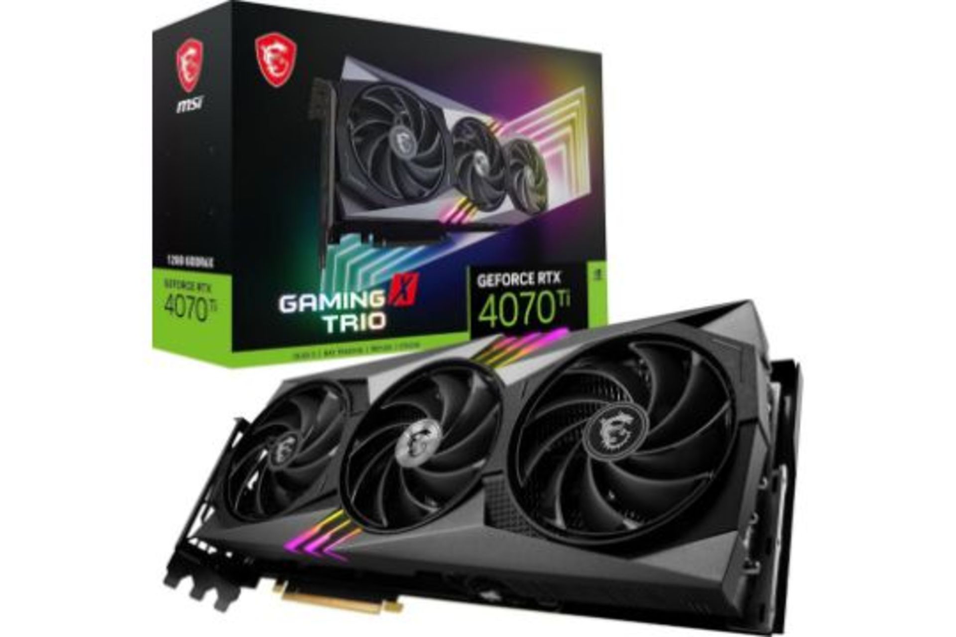 MSI GeForce RTX 4070 Ti GAMING X TRIO 12G Gaming Graphics Card - P2. RRP £1,350.00. 12GB GDDR6X,