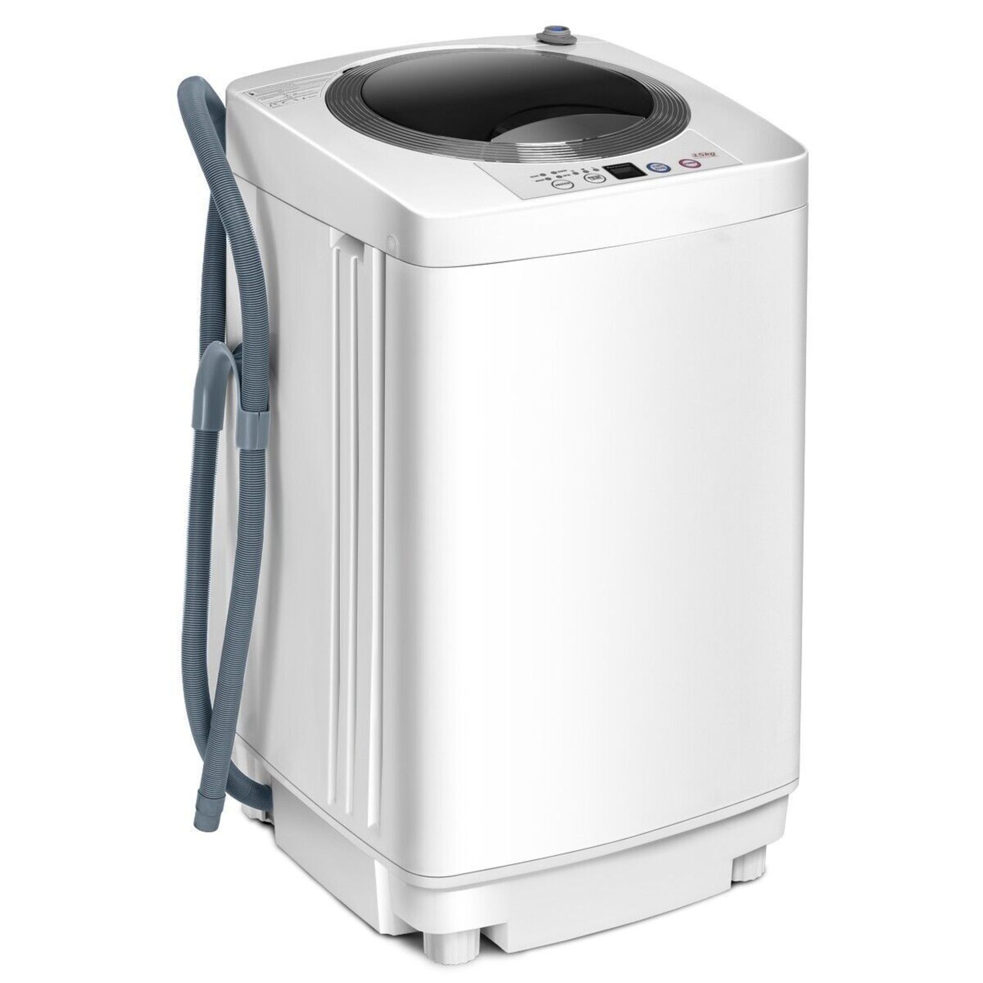 2 in 1 Portable Compact Full-Automatic Washing Machine Washer/Spinner 3.5kg Load. - ER53. This