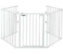5 PANEL BABY SAFETY PLAYPEN FIREPLACE BARRIER GATE ROOM DIVIDER-WHITE. - ER53. Multifunctional