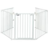 5 PANEL BABY SAFETY PLAYPEN FIREPLACE BARRIER GATE ROOM DIVIDER-WHITE. - ER53. Multifunctional