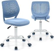 LUARANE Kids Desk Chair, Adjustable Swivel Chair for Children, Armless Mesh Task Study Chair with