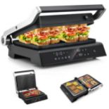 3 in 1 Indoor Grill with 180-degree Opening Design & 5 Auto Cooking Modes. - ER53.