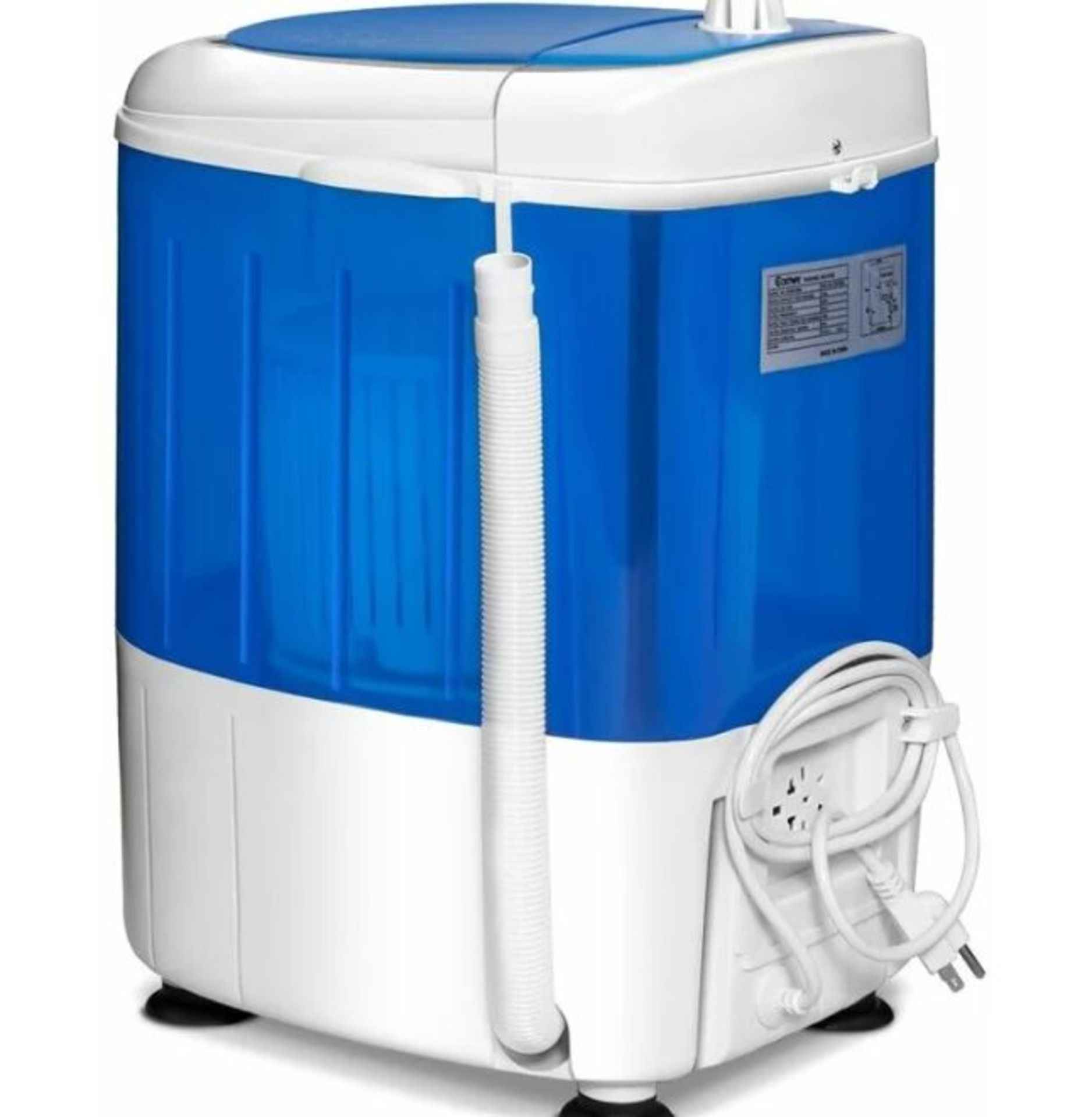 2-in-1 Mini Washing Machine Single Tub Washer and Spin Dryer W/ Timing Funtion. - ER53. Still