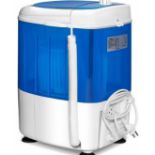 2-in-1 Mini Washing Machine Single Tub Washer and Spin Dryer W/ Timing Funtion. - ER53. Still