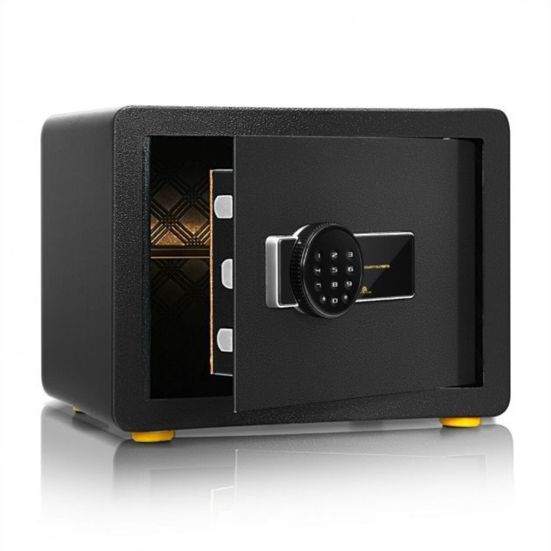 Digital Security Safe Box with Keys for Jewelry Money Cash. - ER53. The electronic safe case is