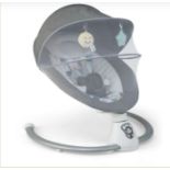 BABY BOUNCER WITH 5 SWING SPEEDS AND BUILT-IN 17 MUSIC FOR NEWBORN-GREY. - ER53.