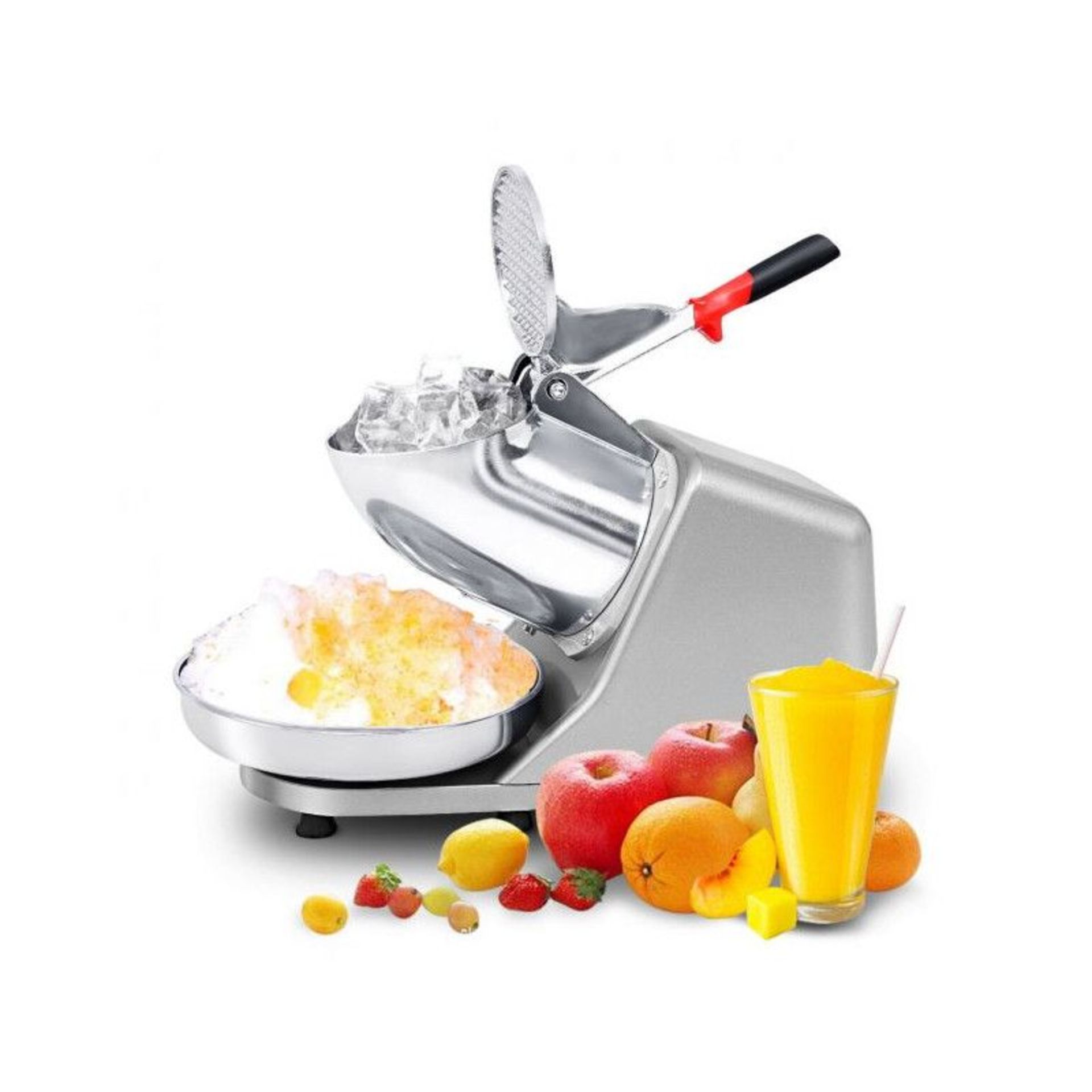 SNOW CONE MAKER STAINLESS STEEL SHAVED ICE MACHINE. - ER53..