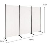 Luxury Folding Room Divider, 3 Panels Wall Privacy Screen Protector, Living Room Bedroom Bathroom