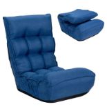 ADJUSTABLE FOLDING LAZY FLOOR SOFA CHAIR GAMING COUCH RECLINER BED LOUNGE SEAT. - ER53.