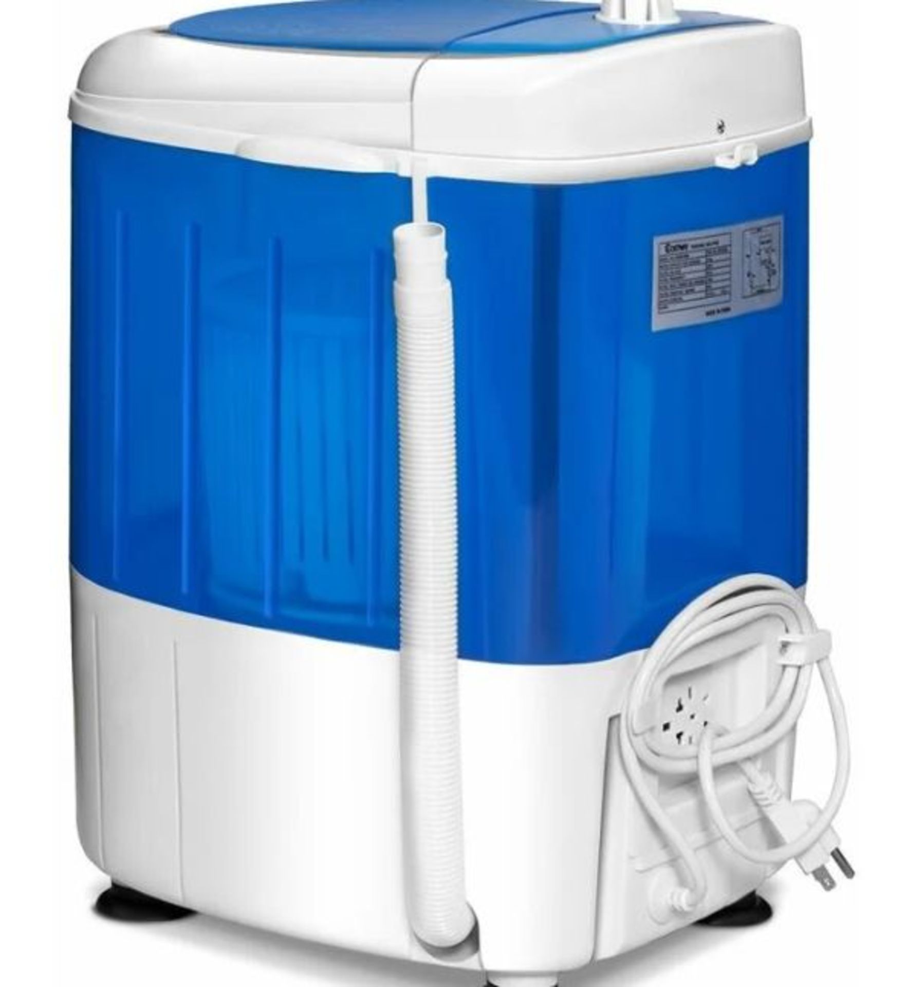 2-in-1 Mini Washing Machine Single Tub Washer and Spin Dryer W/ Timing Funtion. - ER53. Still
