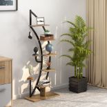 6 Tier 9 Potted Metal Plant Stand Holder Display Shelf With Hook. - ER53.