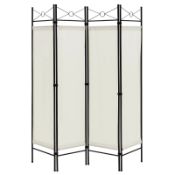 Luxury 6 Feet 4-Panel Folding Freestanding Room Divider. - ER53. Create a privacy space anytime,