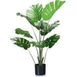 Luxury 120cm/152cm Artificial Monstera Plants, 10/15 Different Leaves Faux Monstera Deliciosa Tree