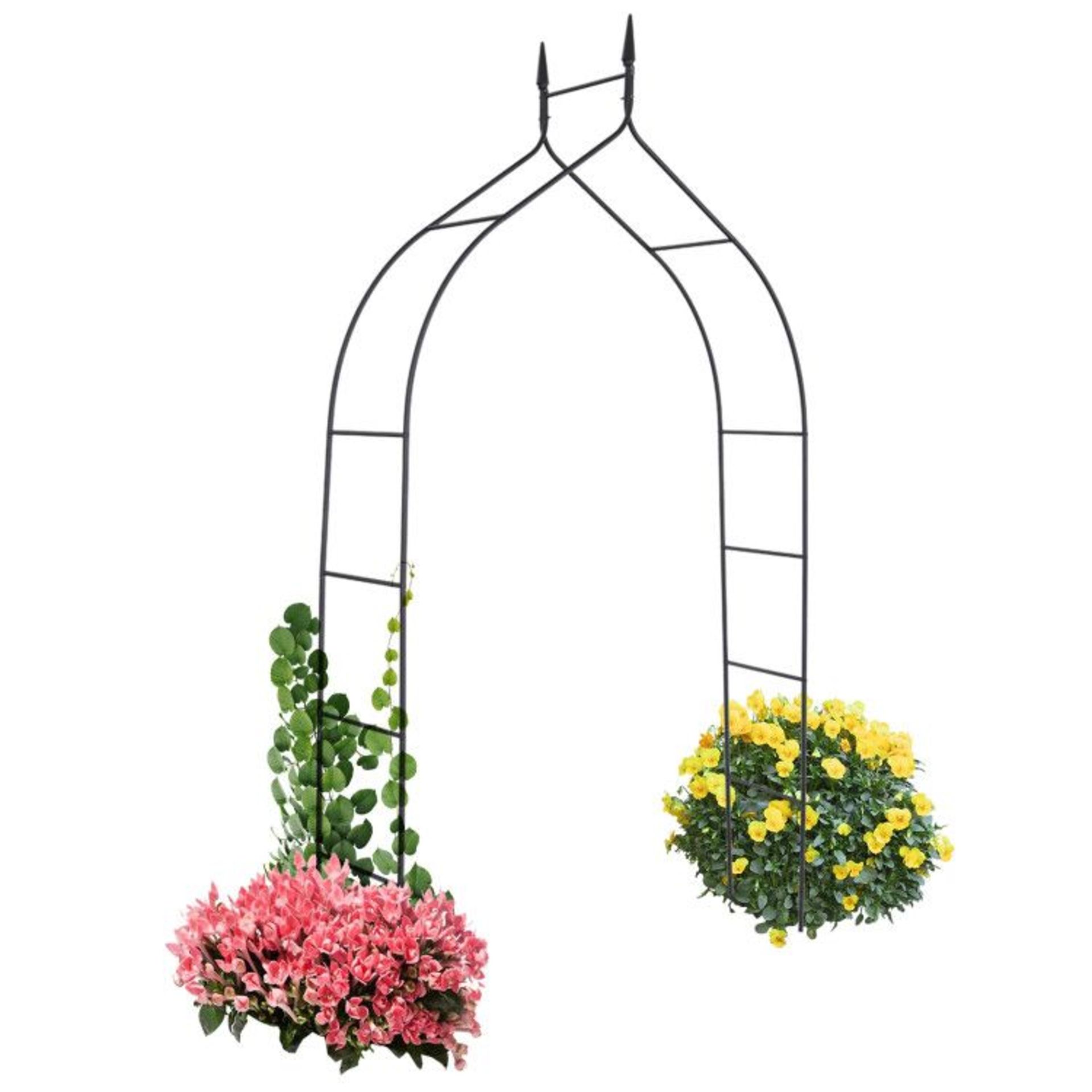 8 Feet 4 Inch High Gothic Steel Rose Arch. - ER53.