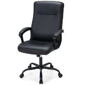 Costway Adjustable Home Office Computer Chair Swivel Rocking Executive Desk Chair with Arms. -
