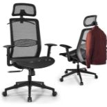 COSTWAY Mesh Office Chair, Mid/High Back Ergonomic Executive Task Chairs, Adjustable Swivel