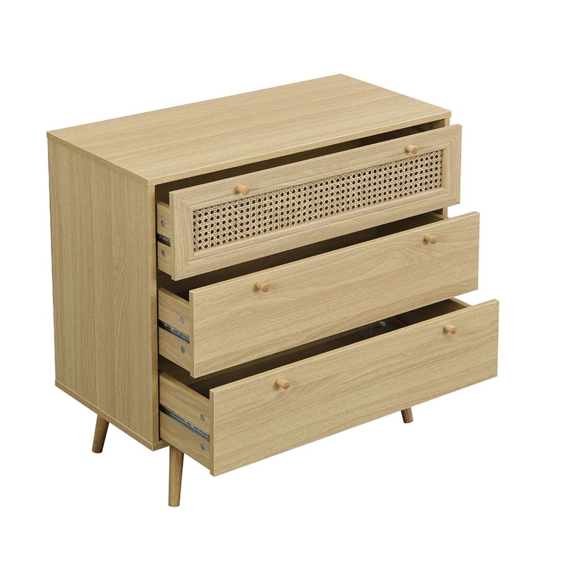 Anya Woven Rattan Chest of 3 Drawer in Natural Colour. - ER30. RRP £199.99. Our Anya drawer chest is - Bild 2 aus 2