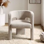 Greenwich Light Taupe Boucle Dining Chair. - ER30. RRP £219.99. Our beautiful Greenwich chair