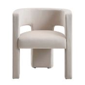 Greenwich Champagne Velvet Dining Chair. - ER29. RRP £229.99. Our beautiful Greenwich chair features
