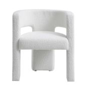 Greenwich White Boucle Dining Chair. - ER31. RRP £219.99. Our beautiful Greenwich chair features