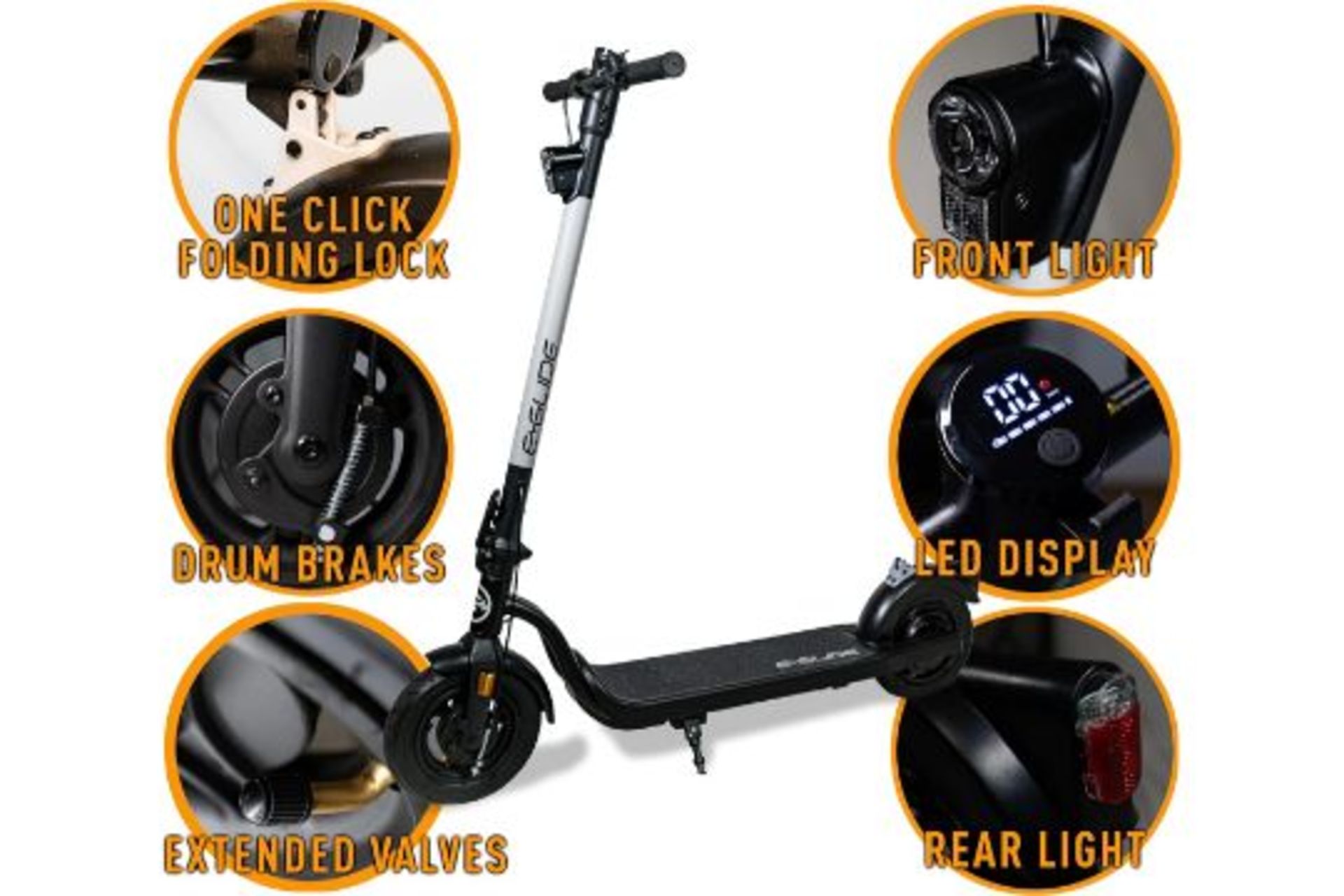 Brand New E-Glide V2 Electric Scooter Grey and Black RRP £599, Introducing a sleek and efficient - Image 2 of 5