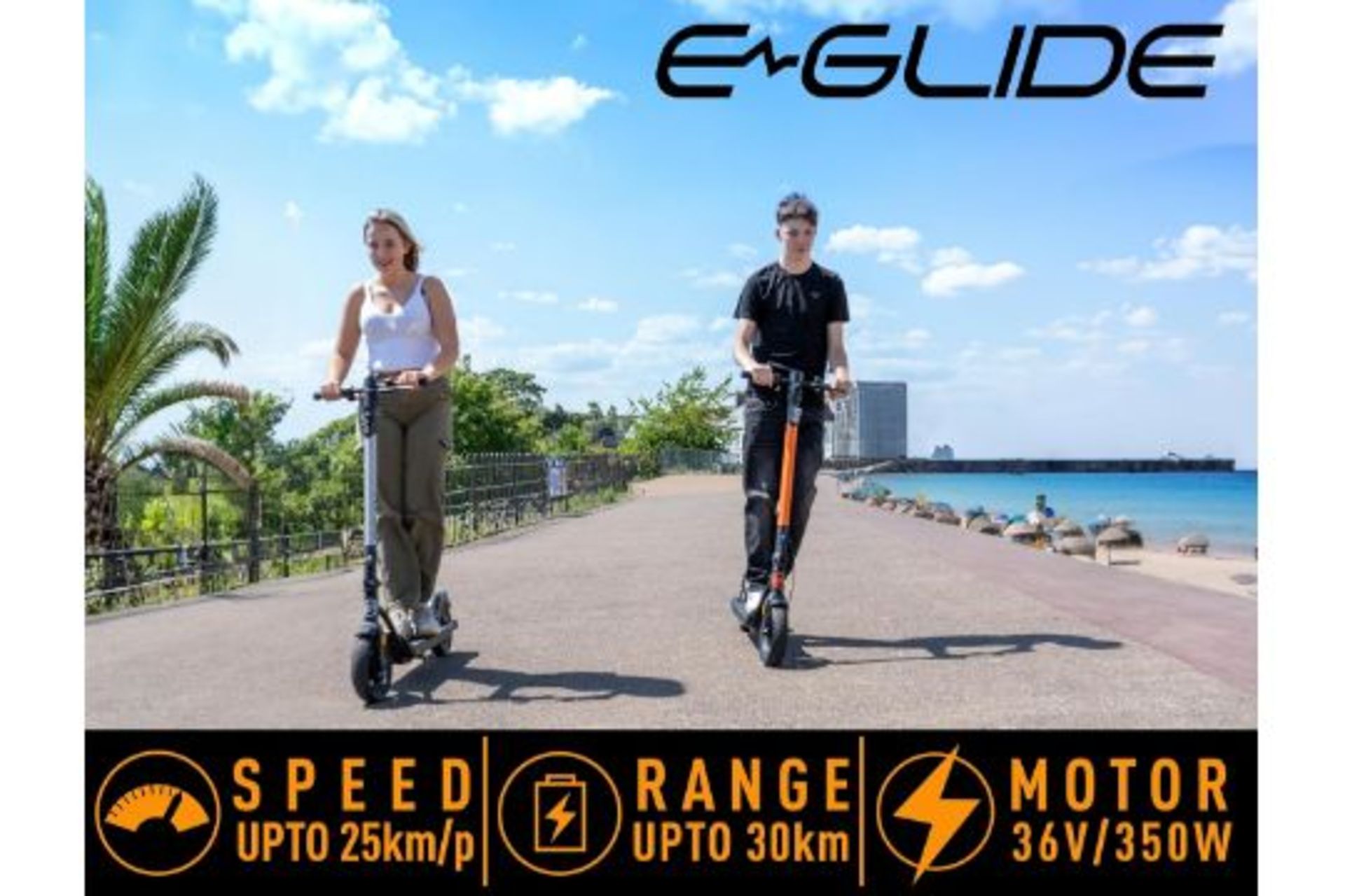 Brand New E-Glide V2 Electric Scooter Grey and Black RRP £599, Introducing a sleek and efficient - Image 3 of 5